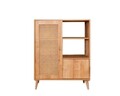 Dulap multifunctional, Wolina, Hazeran Multi, 40x90x110 cm, Lemn, Stejar