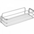 Polita baie Viva, Metaltex, 26x10x6 cm, metal/ invelis Polytherm, argintiu