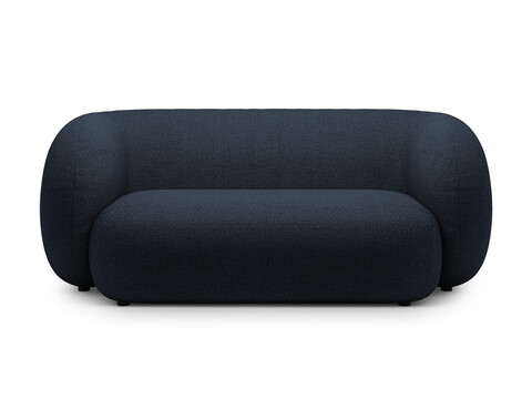 Canapea modulara 2 locuri, Kate, Micadoni, 183x99x76 cm, tesatura boucle, albastru inchis
