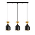 Lustra, Alby, 527ABY1820, Metal, Negru/Auriu