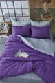 Lenjerie de pat dubla, Mauvy, 4 piese, policoton, multicolor
