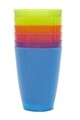 Set 6 pahare Rainbow, 270 ml, polipropilena, multicolor