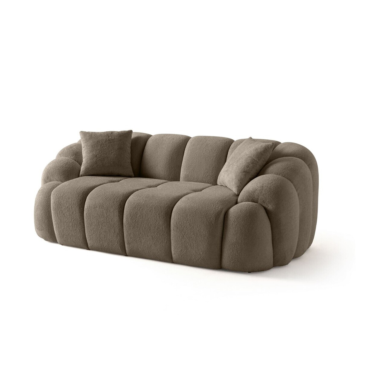 Canapea 2 locuri, Atelier del Sofa, 752EST2502, Lemn de carpen/PAL melaminat, Maro - view 3