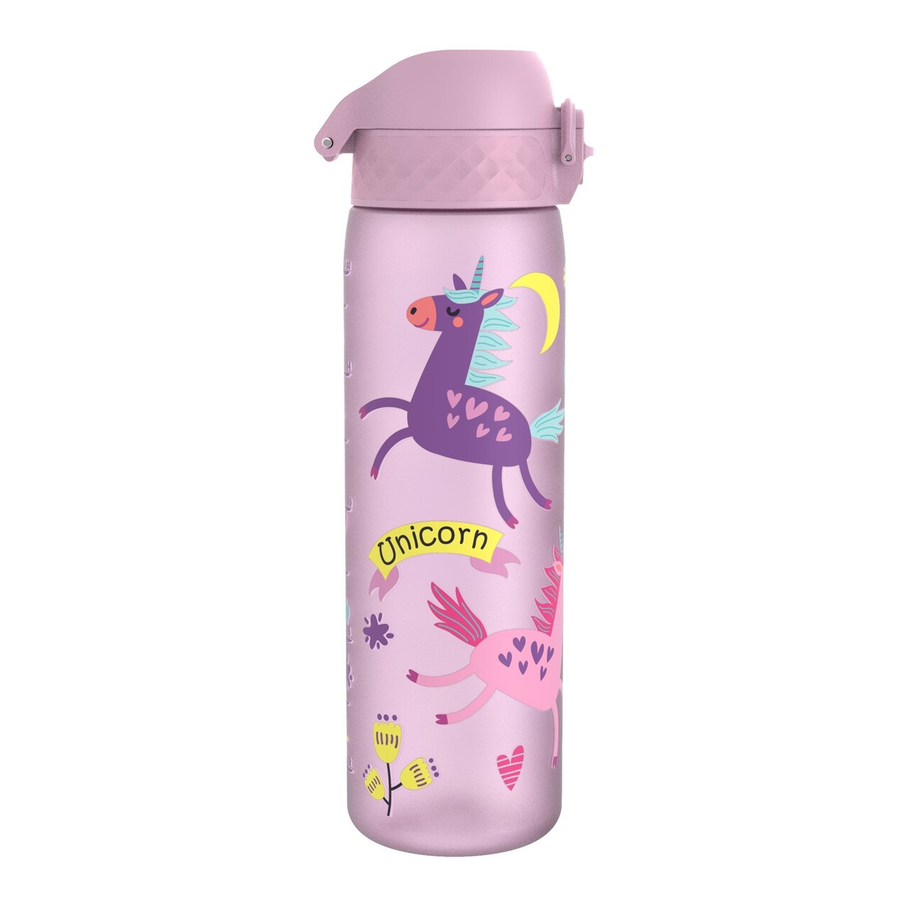 Sticla apa pentru copii Slim, recyclon, 500ml, Unicorns - Ion8 - imagine 4