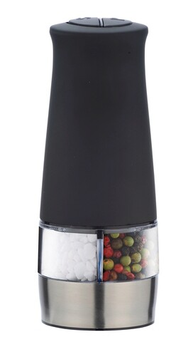 Rasnita electrica, wenko, 2in1, 7 x 6 x 17.5 cm, plastic/inox, negru/gri