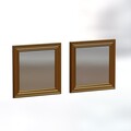 Set de oglinzi, Siam, Bale, MDF , Auriu