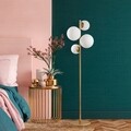 Lampadar, Fazli - 10523, Fulgor, 33 x 33 x 162 cm, 4 x E14, 40W, negru