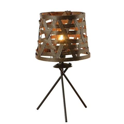 Veioza Aca Lighting, Vintage Brown Twine, E14, 40W