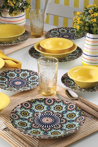 Serviciu de masa, 24 piese, kutahya porselen, nchr24y2a880152, ceramica