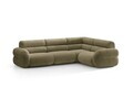 Coltar dreapta 5 locuri, Neo, Micadoni Home, 295x210x83 cm, tesatura Chenille, verde oliv deschis