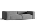 Canapea 5 locuri, Nuria-88, Micadoni Home, 290x110x72 cm, catifea, gri