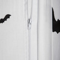 Lenjerie de pat pentru o persoana Ghost Town, Homla, 2 piese, 140x200 cm, bumbac, alb/negru