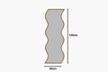 Oglinda decorativa, Siam, Safi, 40x120x2.2 cm, MDF , Alb / Natural