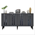 Consola, Olivia, Asel, 150x80x40 cm, PAL , Antracit / Argintiu