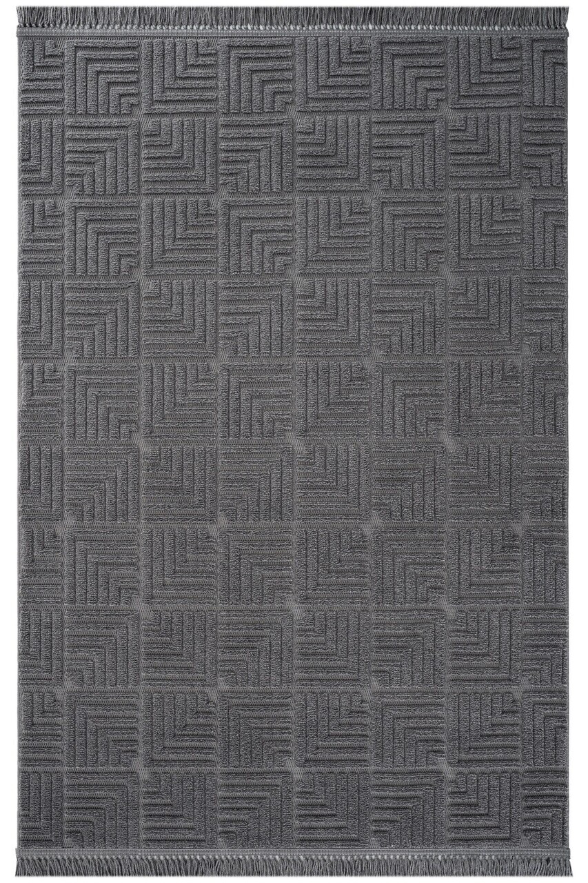 Covor, Stone 1062, 160x230 cm, Fibre naturale, Antracit