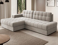 Coltar extensibil stanga 3 locuri ELTAP, LT-18SO, Blezalt, 240x150x82 cm, lemn/poliester, bej deschis