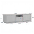 Comoda TV, Nordure, Sentinel, 160x42x30 cm, Nuc Milano / Travertin