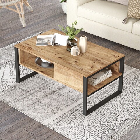 Masuta de cafea, locelso, ml34-a, 100x44.4x59.7 cm, maro