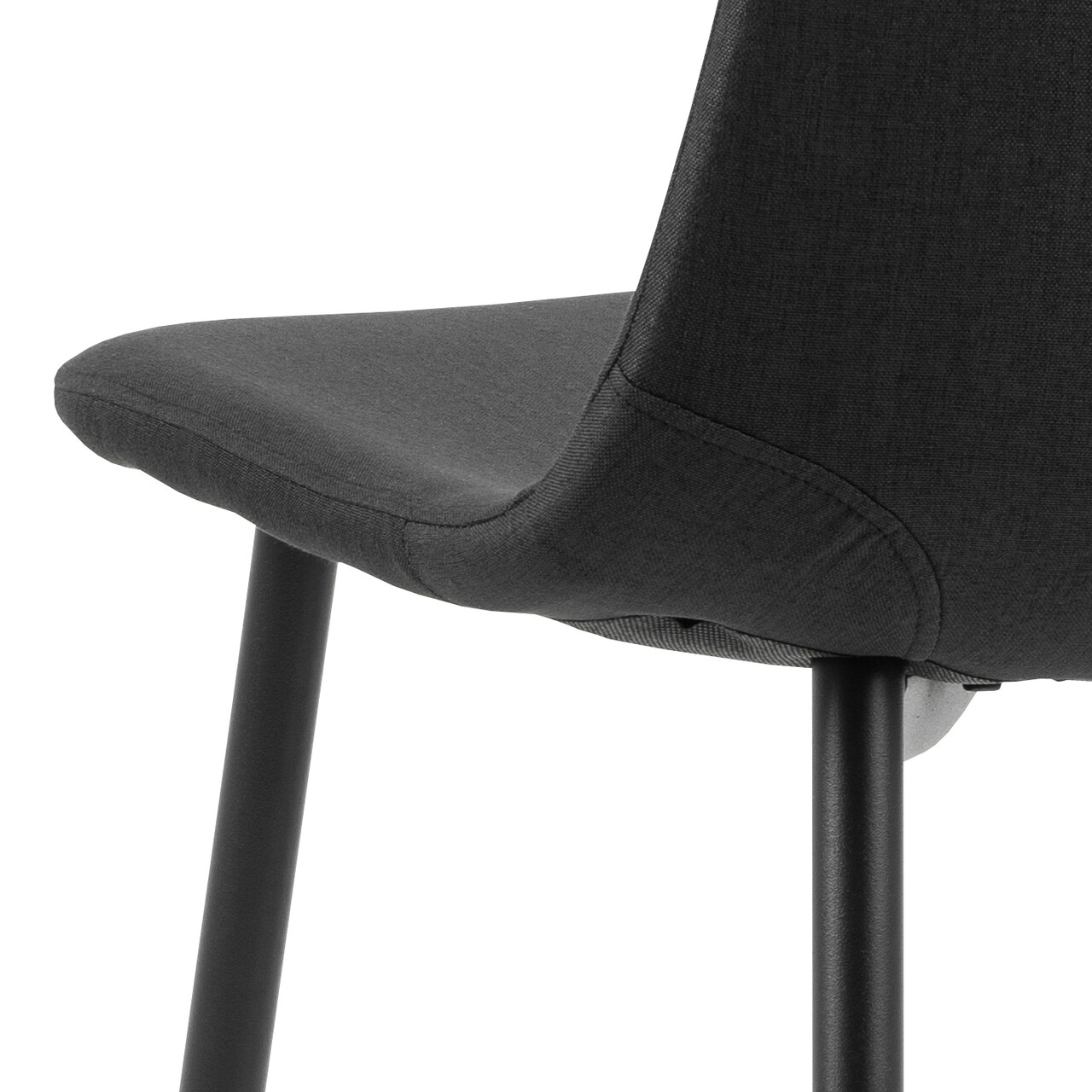 Scaun Celia, Actona, 44x54x86 cm, poliester/otel, negru - view 3