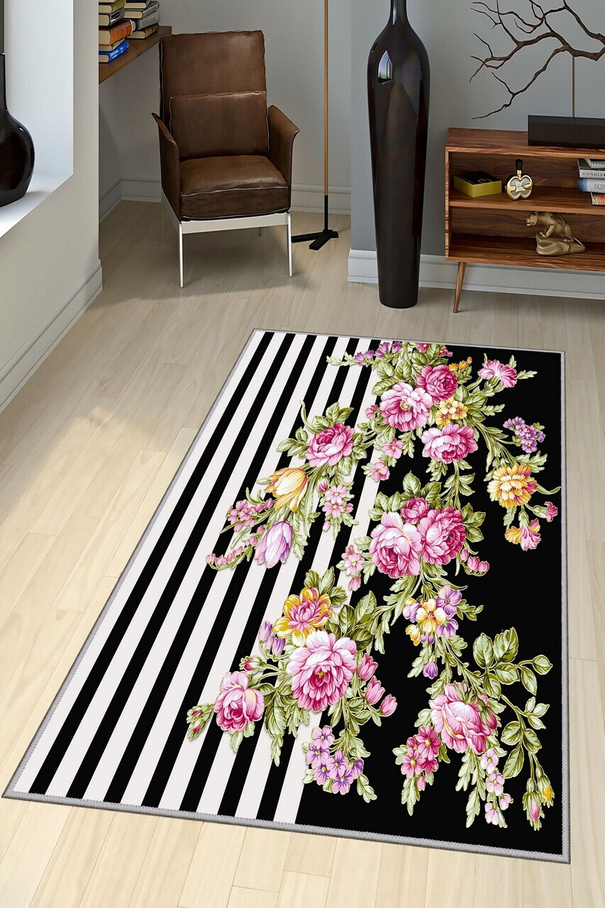 Covor Exfab304 100x300 cm Poliester Multicolor