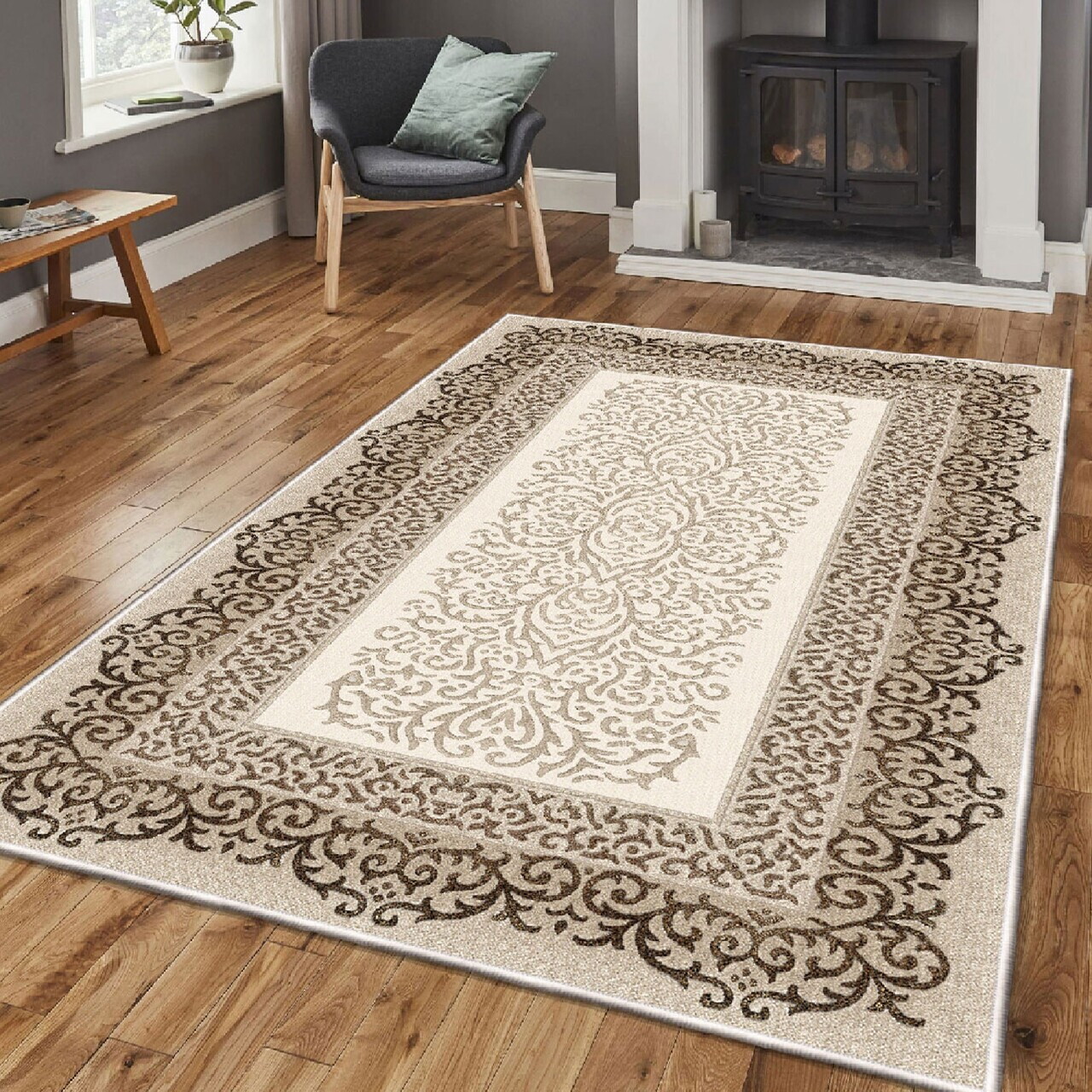 Covor, Els1818, 160x230 cm, Catifea, Multicolor — imaginea 2