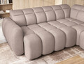 Coltar extensibil dreapta 4 locuri ELTAP, RT-20XIL, Falconn, 258x208x107 cm, lemn/poliester, maro deschis