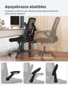 Scaun de birou, Songmics, ergonomic, suport lombar si functie de balansare, 60x64x103-110 cm, 120 kg, negru cerneala