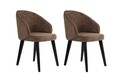 Set scaune 2 piese, Wayland, Bentley, Maro / Negru