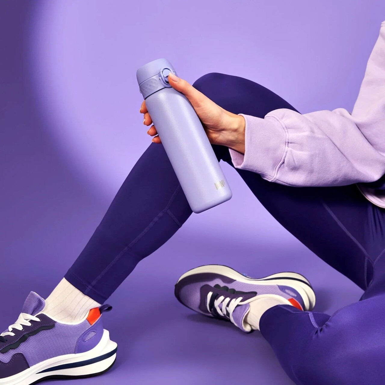 Sticla apa Slim, inox, 500ml, Periwinkle - Ion8 - imagine 6