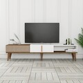 Comoda TV, Hommy Craft, Milan Alt, 180x40x35 cm, PAL, Nuc/Alb