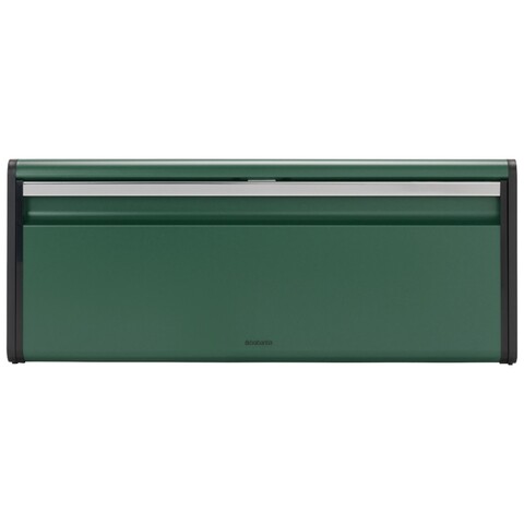 Cutie depozitare paine, Brabantia, Fall Front Pine Green, 46.5 x 18.7 cm, inox