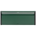 Cutie depozitare paine, Brabantia, Fall Front Pine Green, 46.5 x 18.7 cm, inox