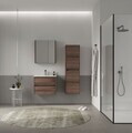 Dulap de baie cu chiuvetă, Hanah Home, Side 65 v2, Maro inchis