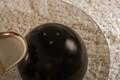 Masuta de cafea, Nordure, Sphere, Negru/Bronz