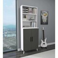 Corp biblioteca, Hanah Home, Oras, 65x183.4x32 cm, Alb / Antracit