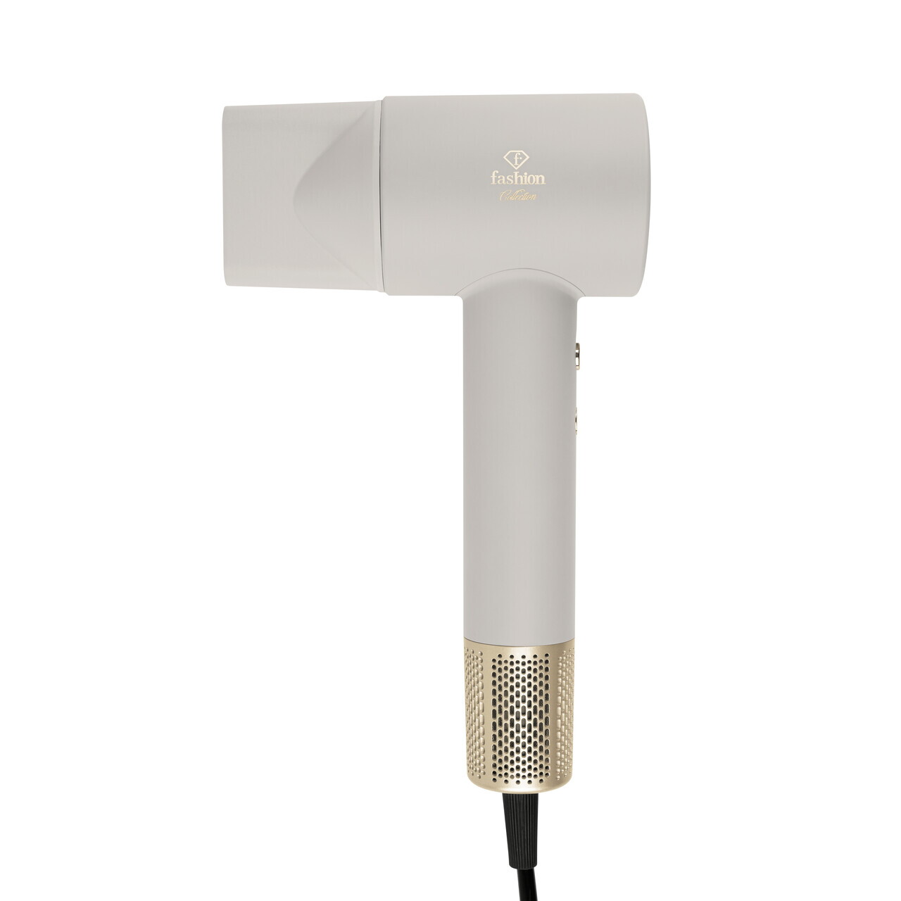 Uscator de par Fashion TV, Matte Cream-Gold, 1350-1600W, 3 viteze, 3 trepte de temperatura, crem - imagine 2