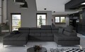 Coltar extensibil dreapta 5 locuri ELTAP, Edr-34, Eduardo, 337x205x88 cm, lemn/poliester, gri inchis