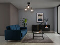 Lustra ELTAP, Bendinni, 51x51x50 cm, 3xE27, 15W, otel, negru