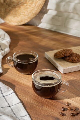 Set de cești de cafea (2 piese), L'essentiel Maison, 196RWE3623, Transparent