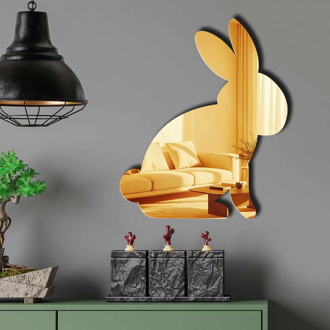 Oglinda decorativa EAS001GOLD Partea de jos: 100% EVA (Grosime: 10 mm) Auriu