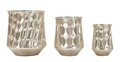 Set 3 ghivece Silver, Mauro Ferretti, 35x38.5 cm, fier, argintiu