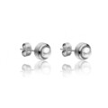 Cercei, Emily Westwood, Silver White Pearl, inox, argintiu