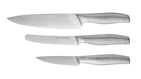 Set cutite 3 piese Acero 80394, Ambition, inox 80394