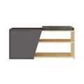Pantofar Fiona, Decortie, 104x37x47 cm, PAL melaminat, oak/antracit