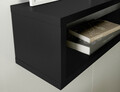 Raft de perete ELTAP, Finees, 80x15x15 cm, PAL/PVC, negru