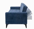 Canapea extensibila Cinar, Pandia Home, 209x80x80 cm, lemn, albastru