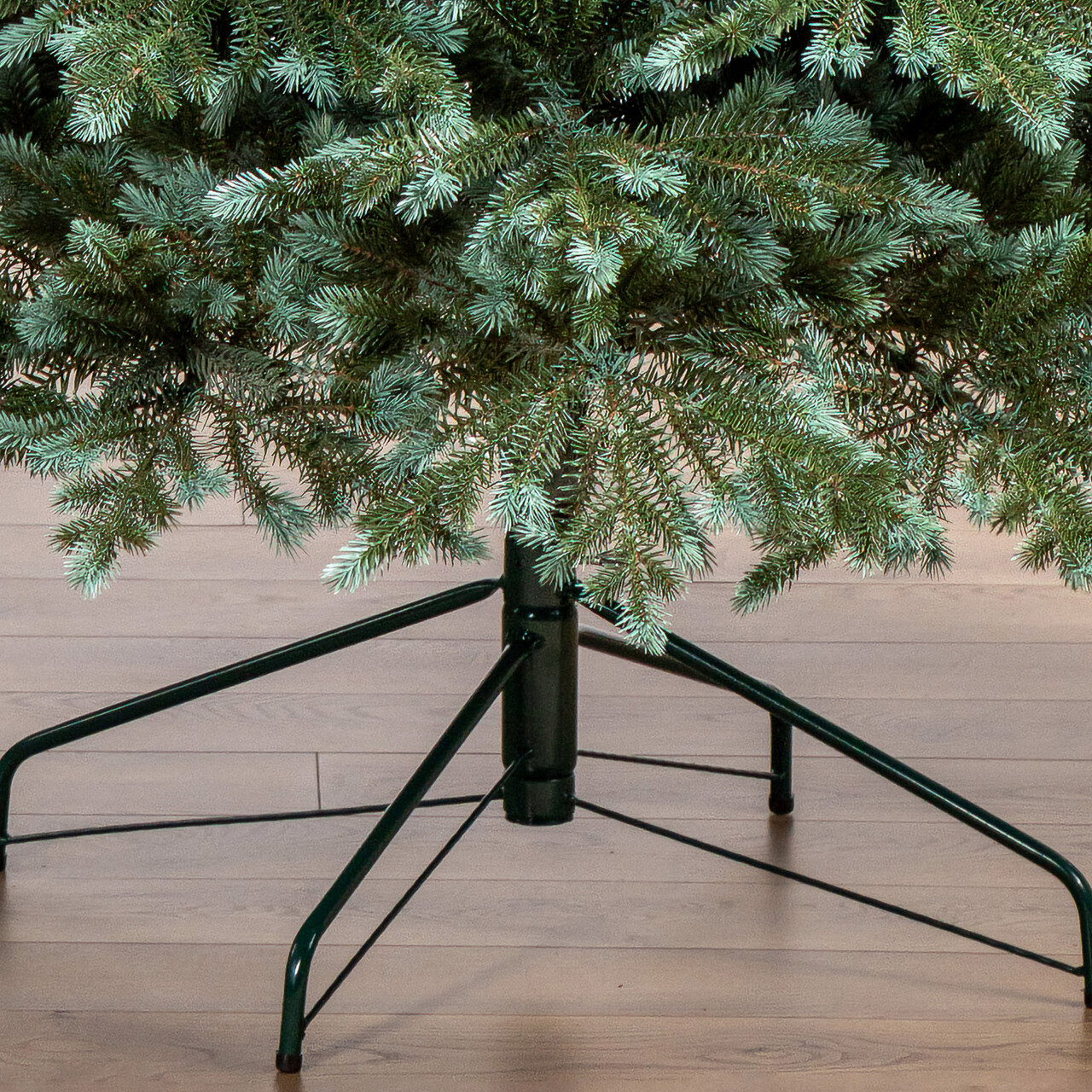 Brad artificial Christmas Deluxe by Sersimo, Alaska Select verde argintiu, integral 3D, 230 cm — imaginea 23