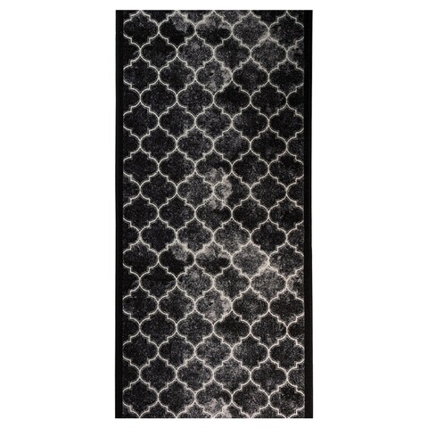Traversa pentru hol Orient, Decorino, 80x200 cm, poliamida, gri