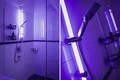 Bara cu suport pentru dus si lumina incorporata, Wenko, 94 cm, policarbonat/plastic