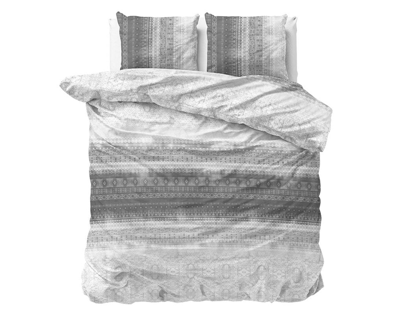 Lenjerie De Pat Dubla Satin SB Jessy Grey, Dreamhouse, 3 Piese, 200x220 Cm, Bumbac Satinat, Gri